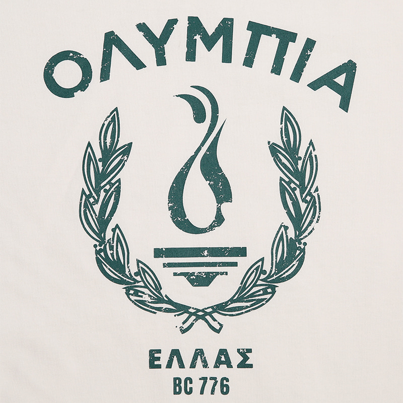 OLYMPIA ATHLETE T-SHIRTS - NATURAL WHITE