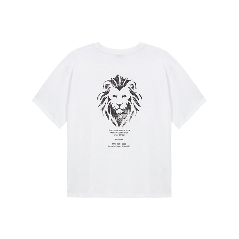오버사이즈 티셔츠 - 네메아의 사자 - WHITE